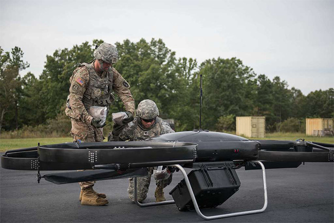 soldier resupply from an unmanned aerial vehicle