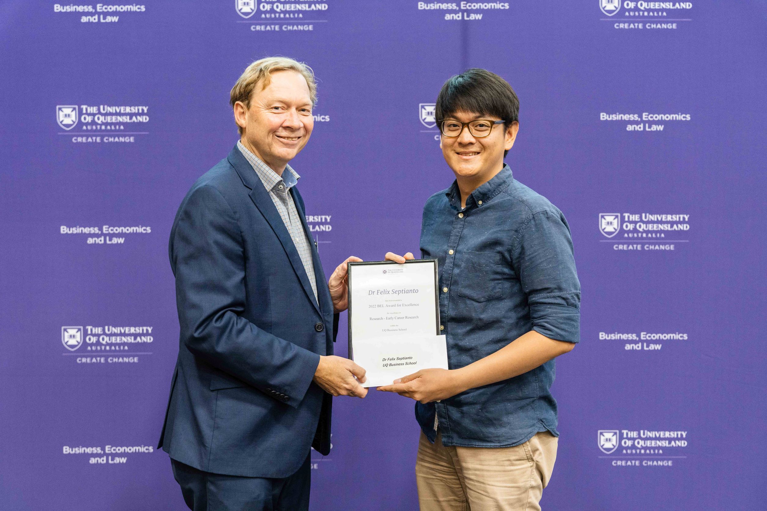 Professor Andrew Griffiths and Dr Felix Septianto