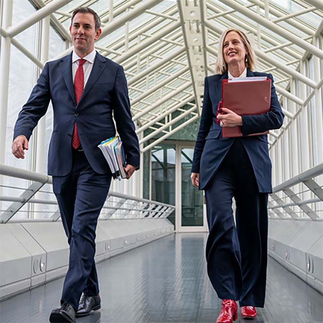 Jim Chalmers and Katy Gallagher for the 2022 Budget