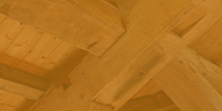 timber roof joins with orange overlay