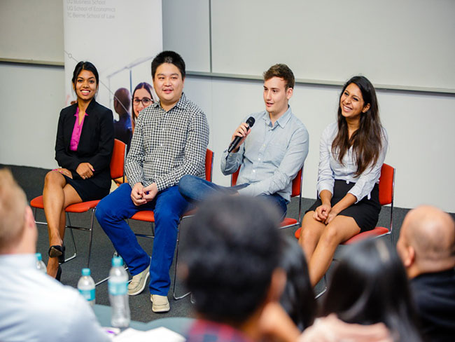 A student panel spoke about their BEL SET experiences and the services on offer to students