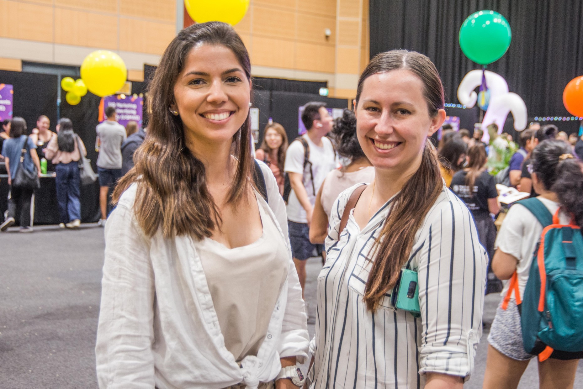 Postgraduate students Larissa Cruz and Tamika Stasiuk