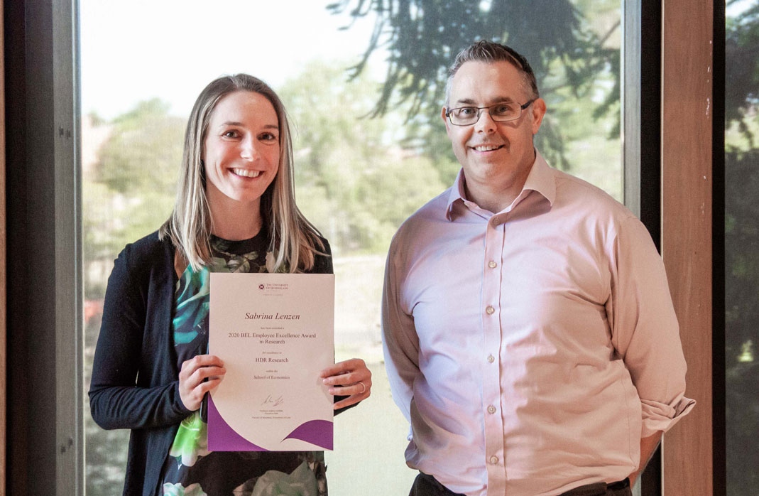 Sabrina Lenzen and Professor Andrew Griffiths