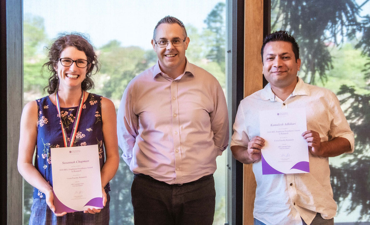 Dr Susannah Chapman, Professor Brent Ritchie and Dr Kamalesh Adhikari