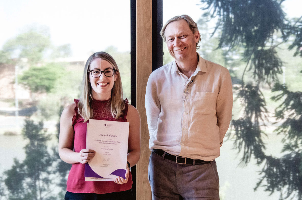 Hannah Fannin and Professor Andrew Griffiths