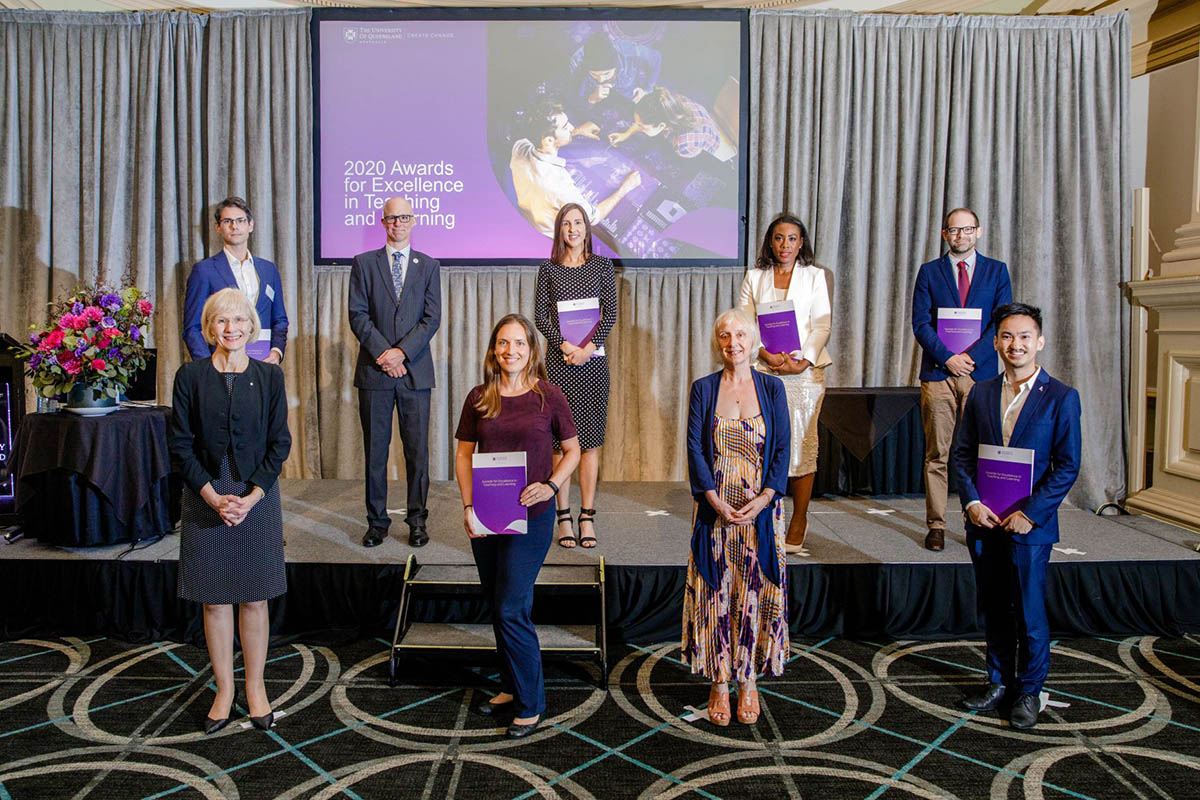 2020 winners of UQ Excellence in Teaching Awards