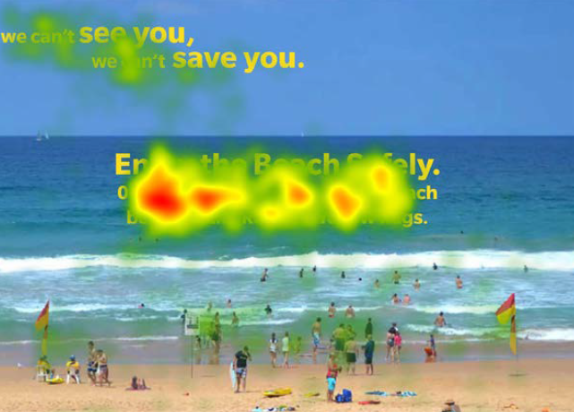 heat map of Surf Life Saving Queensland safety material