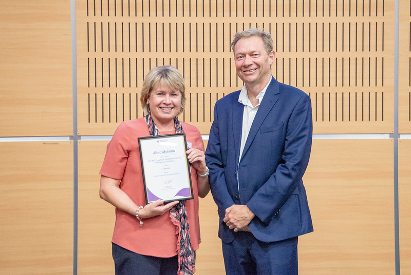 Aliisa Mylonas with Professor Andrew Griffiths