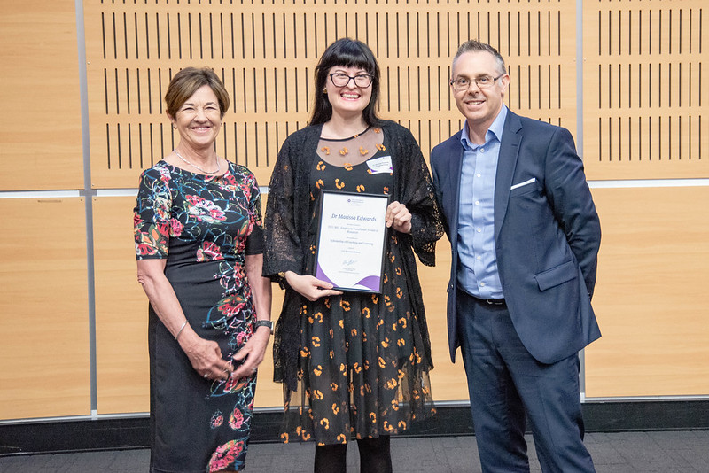 Dr Marissa Edwards with Professor Polly Parker and Professor Brent Ritchie