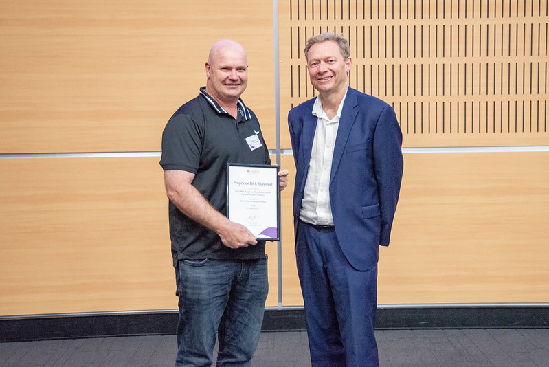 Professor Rick Bigwood with Executive Dean Professor Andrew Griffiths