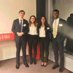 UQ finalists in the 2018 UBS Investment Banking Challenge